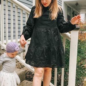 Black Tiered Mini Dress